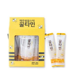 꿀타민 청정 제주 야생화 벌꿀스틱 7호, 360g, 1개