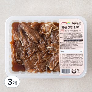 곰곰 한돈 양념 불고기, 1kg, 3개