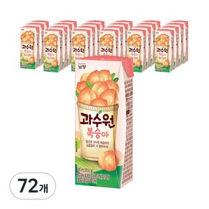 남양과수원 복숭아 음료, 190ml, 72개