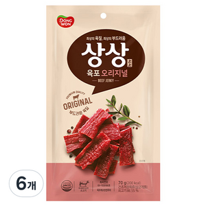 상상육포 오리지널, 70g, 6개