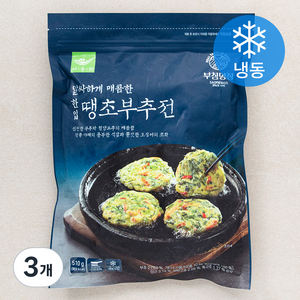 부침명장 사옹원 한입 땡초부추전 (냉동), 510g, 3개