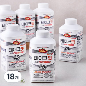 남양유업 테이크핏 프로 납작복숭아맛, 450ml, 18개