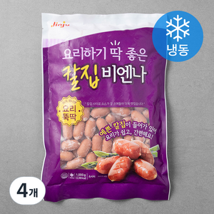 진주햄 요리하기 딱 좋은 칼집비엔나 (냉동), 1000g, 4개