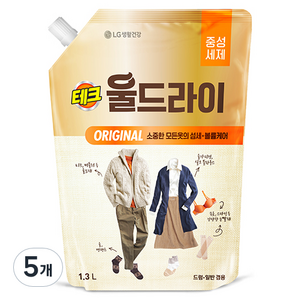 테크 울드라이 오리지널 리필, 1.3L, 5개