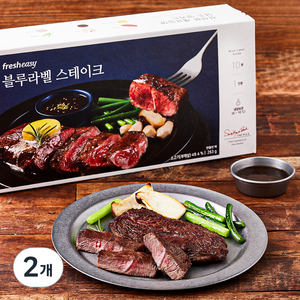 프레시지 블루라벨 스테이크 밀키트 1인분 (냉장), 263g, 2개