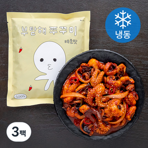 부탇해 쭈꾸미 볶음 매운맛 (냉동), 500g, 3팩