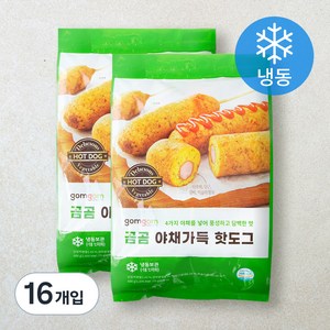 곰곰 야채가득 핫도그, 75g, 16개입