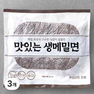 냉장_맛있는 생메밀면, 1kg, 3개