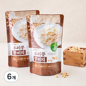 곰곰 우리콩 콩비지, 400g, 6개