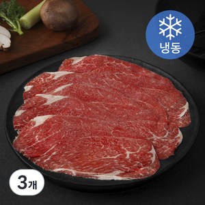 미국산 앞다리살 불고기 샤브샤브용 (냉동), 400g, 3개