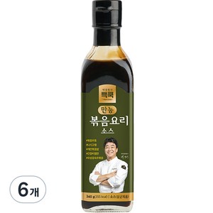 백쿡 백종원 만능 볶음요리 소스, 340g, 6개