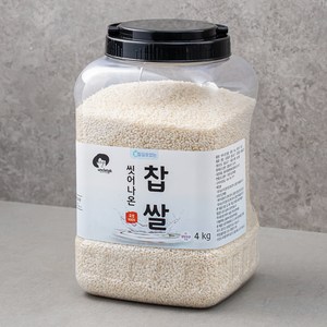 엉클탁 씻어나온 찹쌀, 4kg, 1통