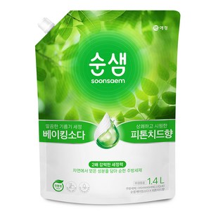 순샘 베이킹소다 피톤치드향 리필 세제, 1.4L, 1개