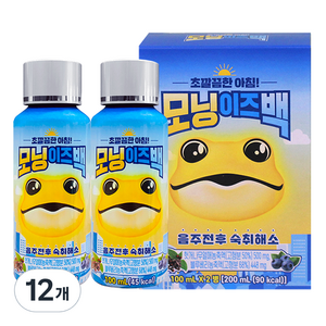 모닝이즈백 숙취해소음료, 100ml, 12개