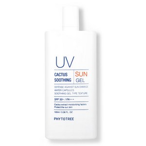 피토트리 선인장 수딩 아쿠아 선젤 SPF50+ PA+++, 100ml, 1개