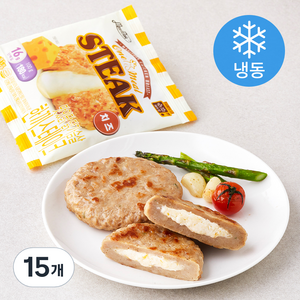 맛있닭 닭가슴살 한끼스테이크 치즈 (냉동), 100g, 15개