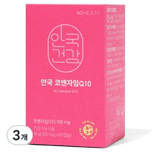 안국건강 코엔자임Q10, 60정, 3개