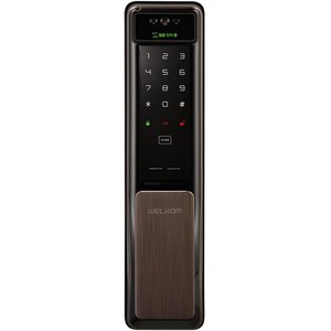 웰콤 솔리티 얼굴인식 푸시풀 디지털 도어락 WSP-2900A, 방문설치