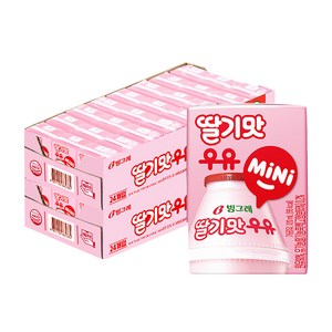 빙그레 딸기맛 우유 MiNi, 120ml, 48개