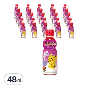 롯데칠성음료 포켓몬 포도 사과 235ml, 48개