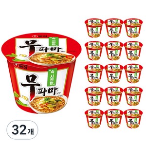 무파마탕면 큰사발면 112g, 32개