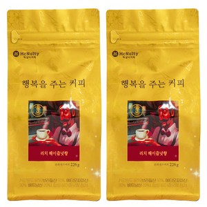 맥널티 리치 헤이즐넛향 분쇄 원두커피, 226g, 2개