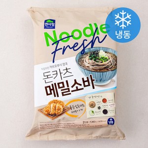 면사랑 돈카츠 메밀소바 2인분 (냉동), 1.363kg, 1개