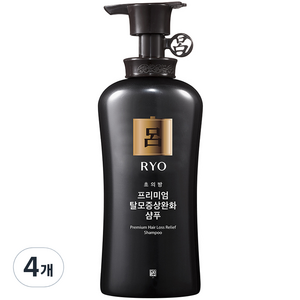 려 초의방 프리미엄 탈모증상완화 샴푸, 490ml, 4개