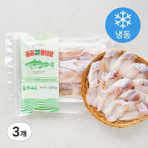 곰곰 직접썰은 동태포 (냉동), 600g, 3개