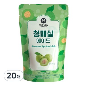 맥널티커피 청매실 에이드, 190ml, 20개