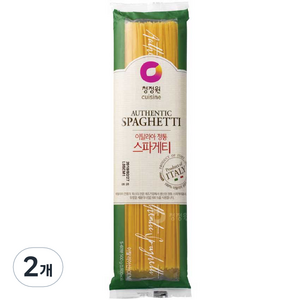 청정원 이탈리아 정통 스파게티, 500g, 2개