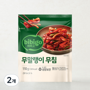 비비고 무말랭이 무침, 110g, 2개