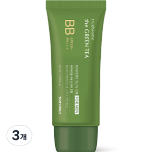 토니모리 더 그린티 트루바이옴 수분 선 비비크림 포맨 SPF50+PA+++, 내추럴스킨, 50ml, 3개