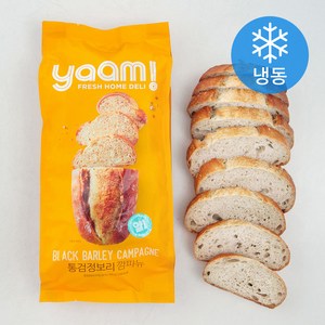 얌!(YAAM!) 통검정보리 깜파뉴 (냉동), 480g, 1개