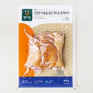 마늘을 담은 훈제오리 정다운 슬라이스, 400g, 1개