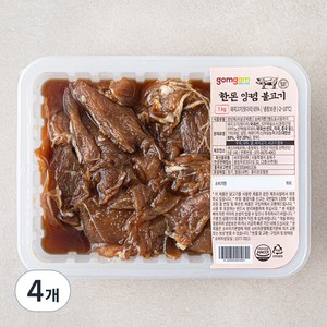 곰곰 한돈 양념 불고기, 1kg, 4개