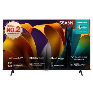 HISENSE 4K UHD LED 스마트TV 55A6N, 139cm(55인치), 벽걸이형, 방문설치