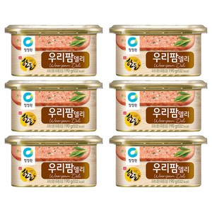 청정원 우리팜 델리 한돈, 190g, 6개