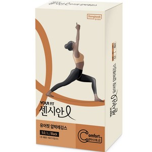 유어핏 압박 레깅스 센시안 유어핏 9.0 Black L, 1개, 팬티형