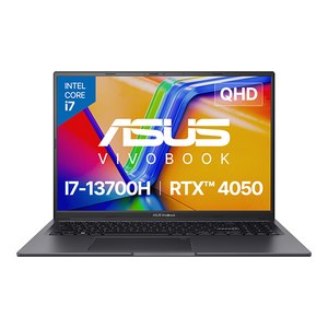 에이수스 2024 비보북 16X 코어i7 지포스 RTX 4050, 인디 블랙, 512GB, 32GB, Fee DOS, K3605VU-PL381