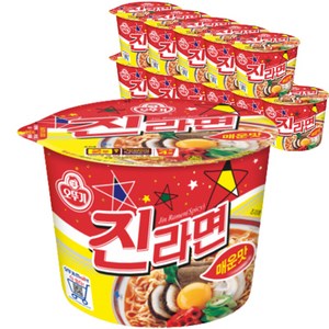 진라면 매운맛 용기 110 g, 12개