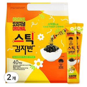 김대감 오리지널 스틱 김자반 40p, 400g, 2개