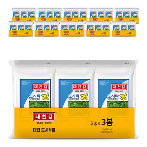 대천김 조미구이 도시락김, 5g, 72개