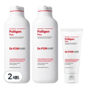 닥터포헤어 폴리젠 플러스 탈모 완화 샴푸 500ml x 2P + 100ml, 2세트