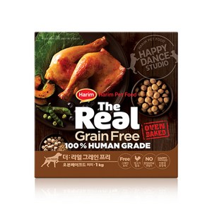 하림펫푸드 더리얼 그레인프리 오븐베이크드 퍼피 강아지사료, 닭, 1kg, 1개