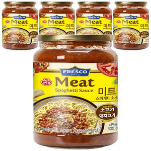 오뚜기프레스코 미트 스파게티소스, 600g, 5개