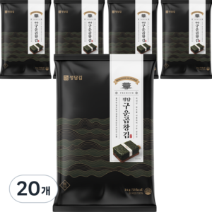 정담김 정담 구운 곱창김 14g x 5p, 20개