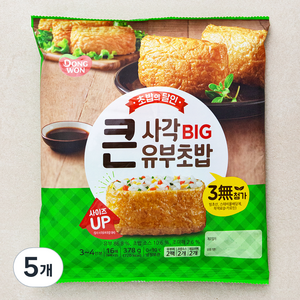 동원 큰사각 유부초밥, 378g, 5개