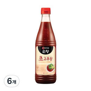 청정원순창 초고추장, 1kg, 6개