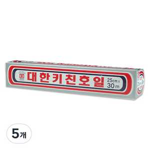 대한웰빙 쿠킹호일 25cm x 30m, 5개